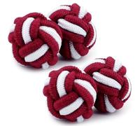 HONEY BEAR Boutons de manchette en tissu avec nœud en soie pour chemise homme pour cadeau de mariage d'affaires, 0.8cm, Coton, Pas de gemme