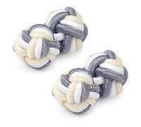 HONEY BEAR Boutons de manchette en tissu avec nœud en soie pour chemise homme pour cadeau de mariage d'affaires, 0.8cm, Coton, Pas de gemme