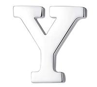 HONEY BEAR Broche Clips Pins Lettres Initiale Alphabet De A à Z pour Costume Homme/Femme,Acier Inoxydable,Cadeau de Mariage affaires (Y 0.59inches)