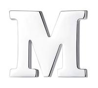 HONEY BEAR Broche Clips Pins Lettres Initiale Alphabet De A à Z pour Costume Homme/Femme,Acier Inoxydable,Cadeau de Mariage d'affaires (M 0.59inches)