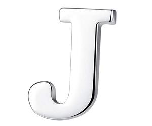 HONEY BEAR Broche Clips Pins Lettres Initiale Alphabet De A à Z pour Costume Homme/Femme,Acier Inoxydable,Cadeau de Mariage d'affaires (J 0.59inches)