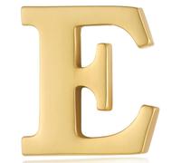 HONEY BEAR Broche Clips Pins Lettres Initiale Alphabet De A à Z pour Costume Homme/Femme Chemise Cravate Chapeau Vêtements Accessoires,0.59inches Or (E-059inch)