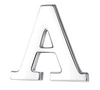 HONEY BEAR Broche Clips Pins Lettres Initiale Alphabet pour Costume Homme/Femme,Acier Inoxydable,Cadeau de Mariage affaires (A 0.59inches)