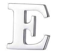 HONEY BEAR Broche Clips Pins Lettres Initiale Alphabet pour Costume Homme/Femme,Acier Inoxydable,Cadeau de Mariage d'affaires (E 0.59inches)