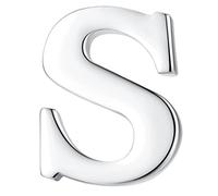 HONEY BEAR Broche Clips Pins Lettres Initiale Alphabet pour Costume Homme/Femme,Acier Inoxydable,Cadeau de Mariage d'affaires (S 0.59inches)