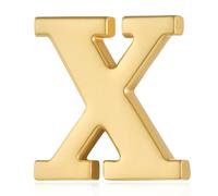 HONEY BEAR Broche pour homme et femme - Lettre de l'alphabet - Pour affaires, mariage, remise de diplôme - Or mat - 1,5 cm, 0.59 inches, Cuivre, Pas de gemme