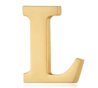 HONEY BEAR Broches et pins Lettres Initiale Alphabet Homme/Femme，L 0.9"