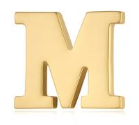 HONEY BEAR Broches et pins Lettres Initiale Alphabet Homme/Femme，M 0.9"