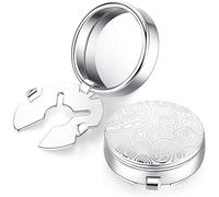 HONEY BEAR Modèle rétro Rond boutons de manchette pour hommes-Rectangle brossé, pour mariage affaires,Noir avec Argent
