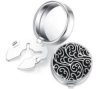 HONEY BEAR Motif Rétro sculpté Rond Boutons de Manchette Pour hommes mariage affaires Cadeau (Noir avec Argent)