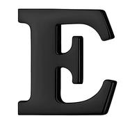 HONEY BEAR Pin's en acier inoxydable avec initiale de l'alphabet pour homme et femme - Pour affaires, mariage, remise de diplôme - Noir, Acier inoxydable, Sans pierre précieuse
