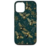 Honey Bee Botanique Vintage Nature Esthétique Coque pour iPhone 12/12 Pro