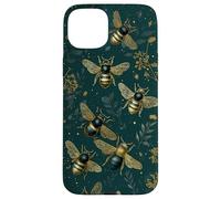 Honey Bee Botanique Vintage Nature Esthétique Coque pour iPhone 15 Plus