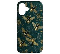 Honey Bee Botanique Vintage Nature Esthétique Coque pour iPhone 16
