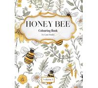 Honey Bee Colouring Book - Volume 1, 30 Relaxing Bee & Wildflower Designs, Single-Sided A4 Pages to Colour, Cut Out & Frame