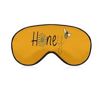Honey Bee Daisy Masque pour les yeux pour dormir Blackout Night Bandeau avec sangle réglable pour hommes femmes Voyage Yoga Sieste