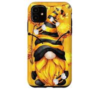 Honey Bee Graphic for Beekeeper and Summer Yellow GNOME Coque pour iPhone 11