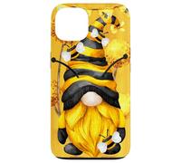 Honey Bee Graphic for Beekeeper and Summer Yellow GNOME Coque pour iPhone 13