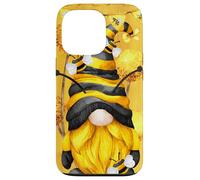 Honey Bee Graphic for Beekeeper and Summer Yellow GNOME Coque pour iPhone 13 Pro