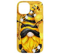 Honey Bee Graphic for Beekeeper and Summer Yellow GNOME Coque pour iPhone 14