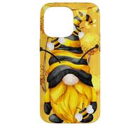 Honey Bee Graphic for Beekeeper and Summer Yellow GNOME Coque pour iPhone 14 Pro Max