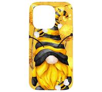 Honey Bee Graphic for Beekeeper and Summer Yellow GNOME Coque pour iPhone 15 Pro