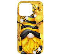 Honey Bee Graphic for Beekeeper and Summer Yellow GNOME Coque pour iPhone 15 Pro Max