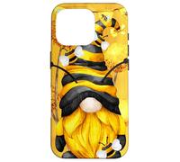 Honey Bee Graphic for Beekeeper and Summer Yellow GNOME Coque pour iPhone 16 Pro