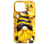 Honey Bee Graphic for Beekeeper and Summer Yellow GNOME Coque pour iPhone 16 Pro Max