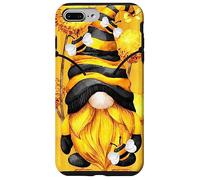 Honey Bee Graphic for Beekeeper and Summer Yellow GNOME Coque pour iPhone 7 Plus/8 Plus