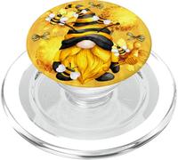 Honey Bee Graphic for Beekeeper and Summer Yellow GNOME PopSockets PopGrip pour MagSafe