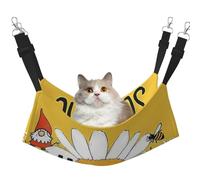 Honey Bee Hello Sunshine Hamac imprimé pour animaux de compagnie - Hamac de couchage pour chat, lapin, furet, chiot, petits animaux