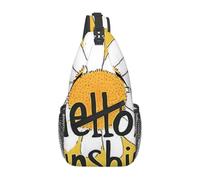 Honey Bee Hello Sunshine Sac à bandoulière de voyage pour homme Sac à dos de randonnée