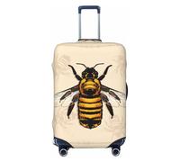 Honey Bee Housse de protection élastique pour bagages 45,7 à 81,3 cm, Noir/blanc, Small