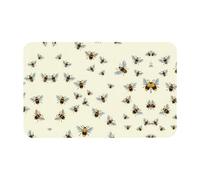 Honey Bee. Impression 50 x 80 cm Tapis de diatomées, tapis de sol confortable pour la douche, tapis antidérapant de diatomées