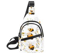 Honey Bee Lot de 20 sacs à bandoulière pour femme et homme, Multicolore 05, 11.8x7x1.5in/30x18x4cm