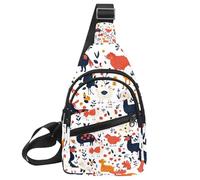 Honey Bee Lot de 20 sacs à bandoulière pour femme et homme, Multicolore 09, 11.8x7x1.5in/30x18x4cm