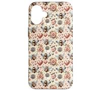 Honey Bee Pattern for Women and Girls Bee Keeper Cute Heart Coque pour iPhone 16 Plus
