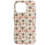 Honey Bee Pattern for Women and Girls Bee Keeper Cute Heart Coque pour iPhone 16 Pro