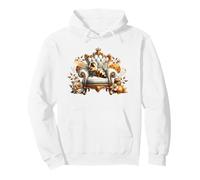 Honey Bee Queen on A Victorian Chair for Women Floral Flower Sweat à Capuche