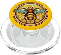 Honey Bee Ruche nid d'abeille Nature Queen Apiculteur Jaune PopSockets PopGrip pour MagSafe