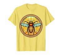Honey Bee Ruche nid d'abeille Nature Queen Apiculteur Jaune T-Shirt