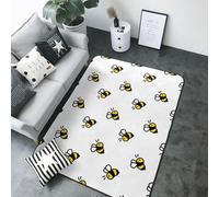 Honey Bee - Tapis doux lavable et antidérapant pour salon, chambre à coucher, décoration de chambre à coucher, esthétique, 152 x 213 cm