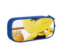 Honey Bee Trousse à crayons avec fermeture éclair Bleu Grande capacité pour l'école, le bureau et les voyages, bleu, Taille unique, Organiseur de sac