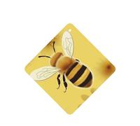 Honey Bee2 Lot de 6 désodorisants de voiture amusants à suspendre pour voiture - Mignon et durable - Décoration à suspendre - Cadeau - Accessoires de décoration d'intérieur pour homme et femme