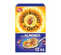 Honey Bunches of Oats Amande, santé pour le cœur, faible en gras, fabriqué avec des céréales à grains entiers, 340,2 g