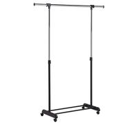 Honey Can Do GAR01124 Expandable Garment Rack, Chrome/Black
