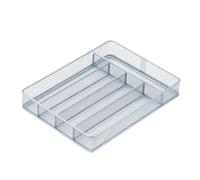 Honey-Can-Do KCH-02154 Organiseur à Couverts en Maille d'acier à 5 Compartiments, argenté, Petit modèle