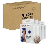 HONEY CARE Petrichor Mix Litière pour Chat I Litière pour Chat au Tofu I Nature Pellets à Base de Plantes et bentonite Litière Durable pour Chat I Faible poussière Qucik Agglutination Contrôle des