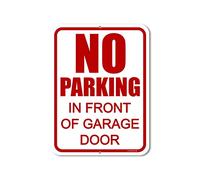 Honey Dew Gifts Panneau en aluminium avec inscription « Do Not Block » en anglais « Do Not Block » pour porte de garage 22,9 x 30,5 cm